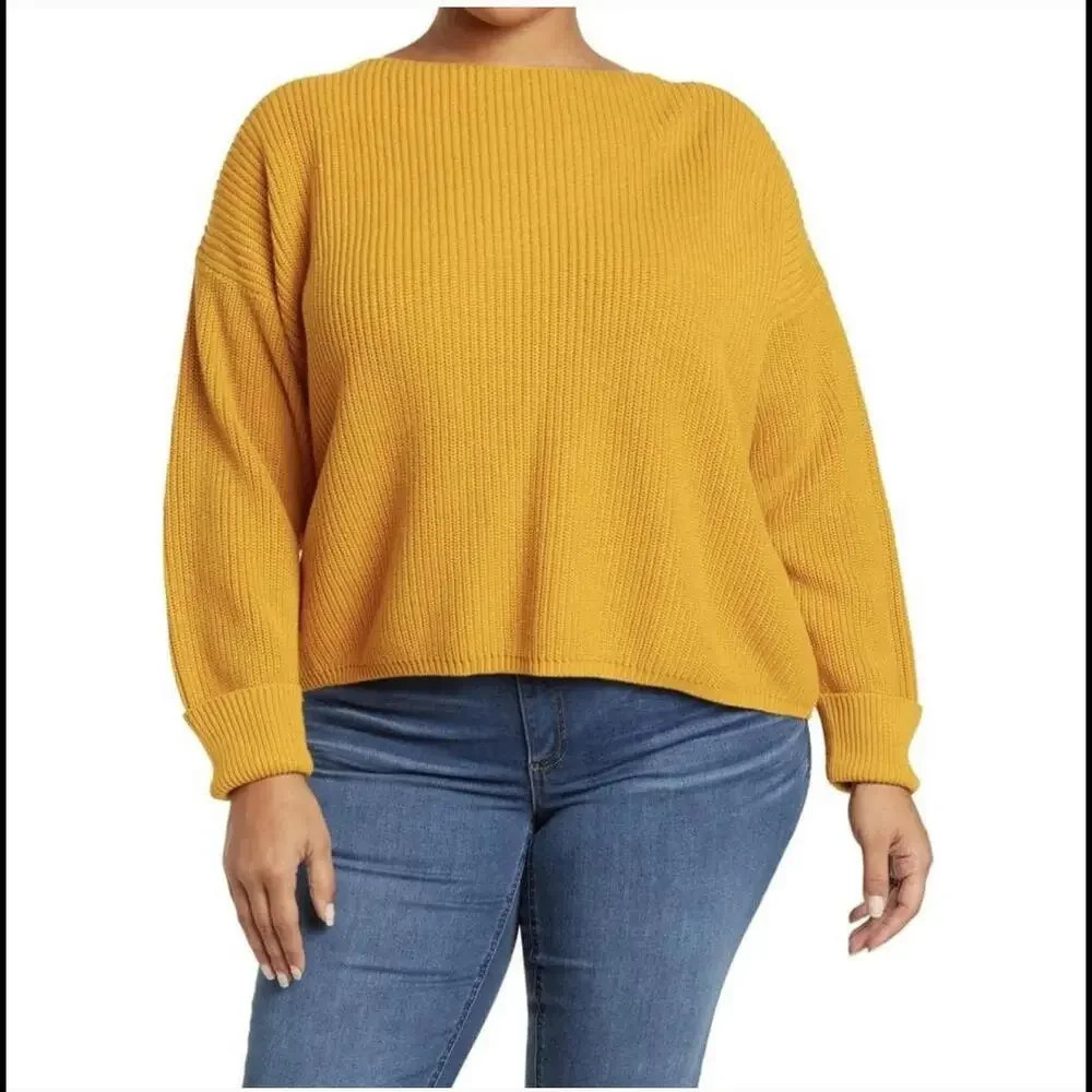 French Connection Millie Mozart Drop Shoulder Sweater Oversized XS
